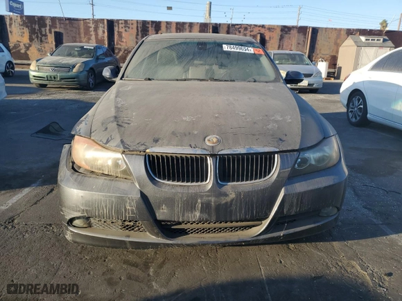 2007 BMW 3 Series 328i with VIN WBAVA33567PG50321, listed as a Copart auction lot 78499654 with 0 mi miles and Clean Title. Bid and sale history available at carsss.com. Image 5.