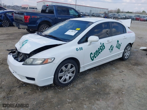 2010 Honda Civic Sdn LX with VIN 2HGFA1F58AH586610, listed as a IAAI auction lot 41798148 with 309,019 mi miles. Bid and sale history available at carsss.com. Image 18.