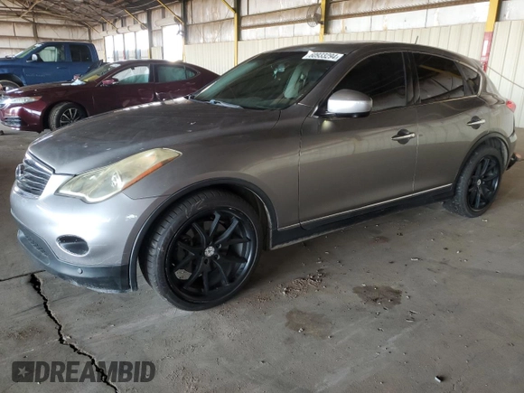 2010 Infiniti EX Journey with VIN JN1AJ0HP0AM702402, listed as a Copart auction lot 60933294 with 137,632 mi miles and Salvage Title. Bid and sale history available at DreamBid. Image 1.