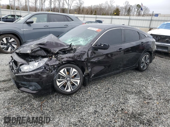 2017 Honda Civic Sedan EX-T with VIN 19XFC1F35HE024516, listed as a Copart auction lot 48001875 with 95,114 mi miles and Salvage Title. Bid and sale history available at carsss.com. Image 1.
