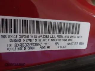 2014 Dodge Grand Caravan R/T with VIN 2C4RDGEG8ER431077, listed as a IAAI auction lot 41604853 with 261,343 mi miles and . Bid and sale history available at DreamBid. Image 9.