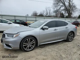 2019 Acura TLX w/Technology Pkg with VIN 19UUB2F42KA006124, listed as a Copart auction lot 48783615 with 77,989 mi miles and Salvage Title. Bid and sale history available at carsss.com. Image 1.