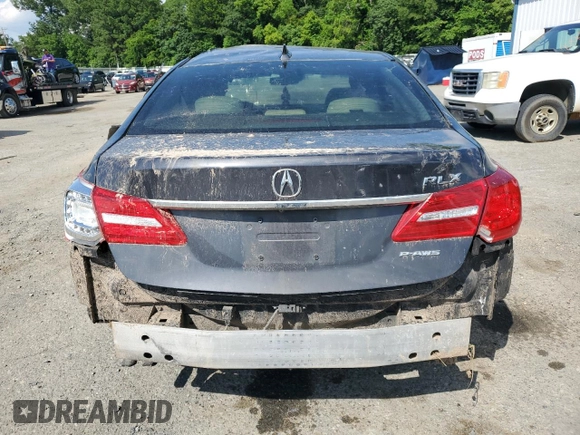 2015 Acura RLX Technology with VIN JH4KC1F57FC000544, listed as a Copart auction lot 58799935 with 151,390 mi miles and Salvage title. Bid and sale history available at DreamBid. Image 6.