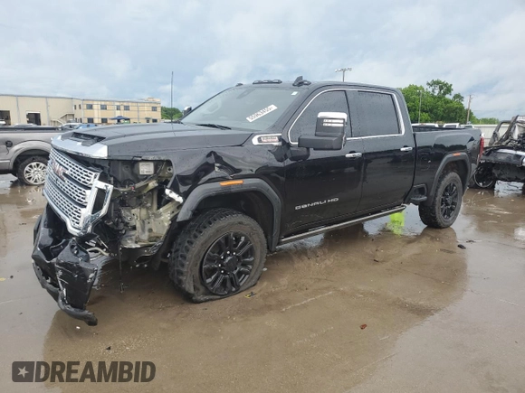 2022 GMC Sierra 2500HD Denali z VIN 1GT49REY7NF314792, wystawiony jako Copart lot #55963455 z przebiegiem 114 853 mil mil oraz Szkoda całkowita • Salvage title. Historia ofert i sprzedaży dostępna na DreamBid. Obrazek 1.
