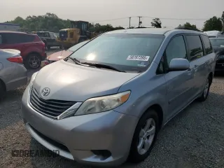 2012 Toyota Sienna LE AAS with VIN 5TDKK3DC7CS202019, listed as a Copart auction lot 58767395 with 153,021 mi miles and Salvage title. Bid and sale history available at DreamBid. Image 1.
