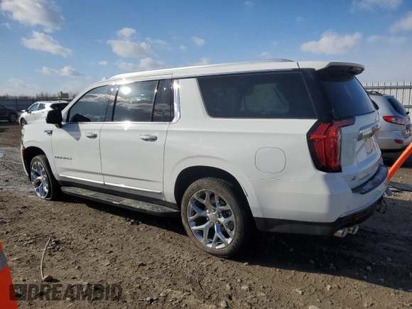 2023 GMC Yukon XL Denali with VIN 1GKS2JKL2PR173447, listed as a Copart auction lot 50106955 with 26,753 mi miles and Salvage Title. Bid and sale history available at carsss.com. Image 2.