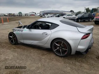 2021 Toyota GR Supra 3.0 with VIN WZ1DB0C03MW042934, listed as a Copart auction lot 45202914 with 34,631 mi miles and Salvage Title. Bid and sale history available at carsss.com. Image 2.