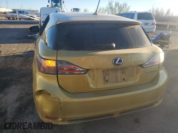 2011 Lexus CT 200h with VIN JTHKD5BH8B2041432, listed as a Copart auction lot 50559935 with 119,467 mi miles and Salvage title. Bid and sale history available at DreamBid. Image 6.