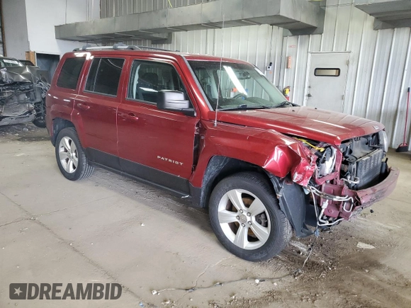 2014 Jeep Patriot Limited with VIN 1C4NJRCB2ED727614, listed as a Copart auction lot 57655895 with 78,720 mi miles and Non repairable. Bid and sale history available at DreamBid. Image 4.