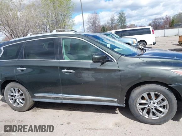 2013 Infiniti JX35 z VIN 5N1AL0MM0DC302090, wystawiony jako IAAI lot #41945285 z przebiegiem 198 767 mil mil oraz . Historia ofert i sprzedaży dostępna na DreamBid. Obrazek 13.