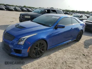 2016 Cadillac ATS-V with VIN 1G6AN1RY2G0132856, listed as a Copart auction lot 48706584 with 71,464 mi miles and Salvage Title. Bid and sale history available at carsss.com. Image 1.