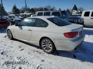 2013 BMW 3 Series 328i xDrive with VIN WBAKF3C5XDJ385306, listed as a Copart auction lot 42422655 with 124,352 mi miles and Salvage Title. Bid and sale history available at carsss.com. Image 2.