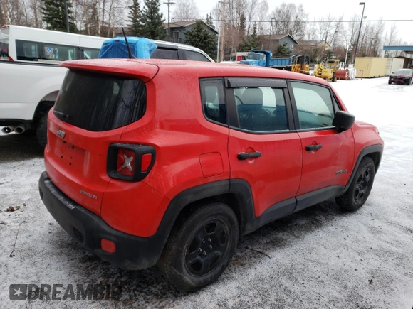 2017 Jeep Renegade Sport with VIN ZACCJAAH2HPE99359, listed as a Copart auction lot 42146125 with 49,872 mi miles and Clean Title. Bid and sale history available at DreamBid. Image 3.