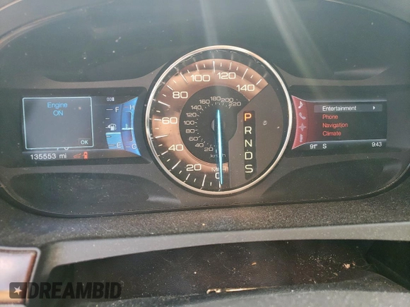 2013 Ford Edge Limited with VIN 2FMDK3KC1DBE37574, listed as a Copart auction lot 62334995 with 135,553 mi miles and Salvage title. Bid and sale history available at DreamBid. Image 9.