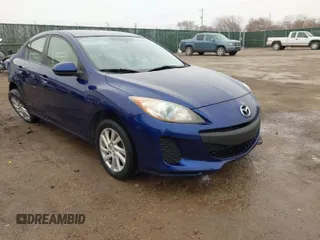 2012 Mazda Mazda3 i Touring with VIN JM1BL1V79C1586725, listed as a IAAI auction lot 41711117 with 90,309 mi miles. Bid and sale history available at carsss.com. Image 1.