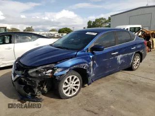 2019 Nissan Sentra S with VIN 3N1AB7AP4KY211037, listed as a Copart auction lot 51465275 with 96,313 mi miles and Salvage Title. Bid and sale history available at carsss.com. Image 1.