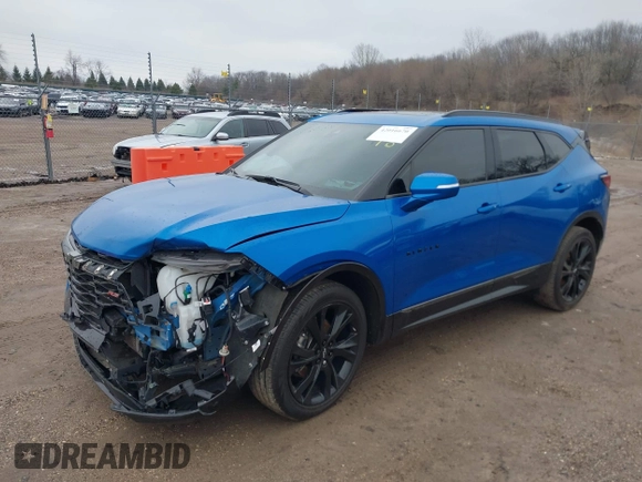 2021 Chevrolet Blazer RS with VIN 3GNKBKRS2MS517518, listed as a IAAI auction lot 42016670 with 68,429 mi miles and . Bid and sale history available at DreamBid. Image 17.