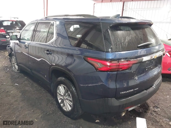 2023 Chevrolet Traverse LT Cloth with VIN 1GNEVGKWXPJ136486, listed as a IAAI auction lot 41690833 with 89,329 mi miles. Bid and sale history available at carsss.com. Image 3.