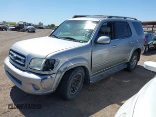 2003 Toyota Sequoia Limited with VIN 5TDBT48A03S174298, listed as a IAAI auction lot 42142636 with 218,560 mi miles and . Bid and sale history available at DreamBid. Image 2.