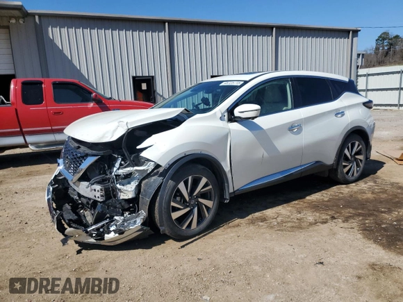 2022 Nissan Murano SL with VIN 5N1AZ2CJ9NC111710, listed as a Copart auction lot 48725715 with 11,992 mi miles and Salvage Title. Bid and sale history available at carsss.com. Image 1.