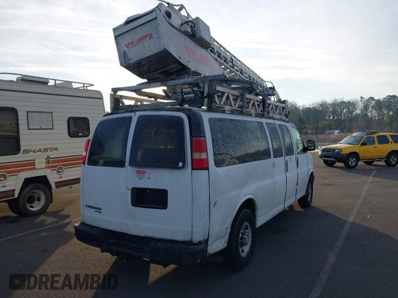 2013 Chevrolet Express Passenger LT with VIN 1GAZG1FG1D1159390, listed as a IAAI auction lot 41191409 with 176,899 mi miles and . Bid and sale history available at DreamBid. Image 4.