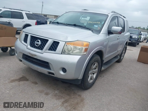 2010 Nissan Armada SE z VIN 5N1BA0ND2AN606062, wystawiony jako IAAI lot #41970658 z przebiegiem 210 541 mil mil oraz . Historia ofert i sprzedaży dostępna na DreamBid. Obrazek 2.