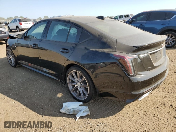 2023 Cadillac CT5 Sport z VIN 1G6DU5RK9P0135448, wystawiony jako Copart lot #70596274 z przebiegiem 9 159 mil mil oraz Szkoda całkowita • Salvage title. Historia ofert i sprzedaży dostępna na DreamBid. Obrazek 2.
