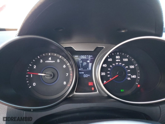 2013 Hyundai Veloster w/Gray Int with VIN KMHTC6AD1DU144742, listed as a Copart auction lot 42485595 with 136,073 mi miles and Salvage Title. Bid and sale history available at carsss.com. Image 9.