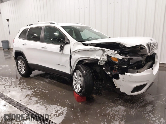 2021 Jeep Cherokee Latitude with VIN 1C4PJMCB7MD166000, listed as a IAAI auction lot 41631945 with 48,046 mi miles and . Bid and sale history available at DreamBid. Image 1.
