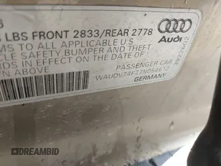 2007 Audi A6 z VIN WAUDV74F77N054612, wystawiony jako IAAI lot #42399517 z przebiegiem 137 577 mil mil oraz . Historia ofert i sprzedaży dostępna na DreamBid. Obrazek 9.