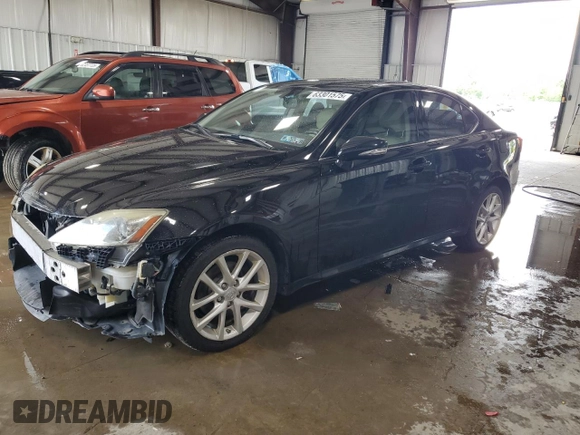 2012 Lexus IS 250 with VIN JTHCF5C21C5059246, listed as a Copart auction lot 63301575 with 159,033 mi miles and Salvage title. Bid and sale history available at DreamBid. Image 1.