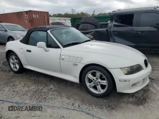2001 BMW Z3 2.5i with VIN WBACN33411LM00256, listed as a Copart auction lot 78167644 with 87,027 mi miles and Salvage Title. Bid and sale history available at carsss.com. Image 4.
