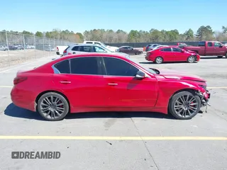 2019 Infiniti Q50 RED SPORT 400 with VIN JN1FV7AP8KM760885, listed as a IAAI auction lot 41794933 with 119,321 mi miles. Bid and sale history available at carsss.com. Image 13.