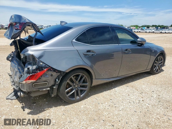 2015 Lexus IS 350 with VIN JTHBE1D29F5017238, listed as a Copart auction lot 58859345 with 115,492 mi miles and Salvage title. Bid and sale history available at DreamBid. Image 3.