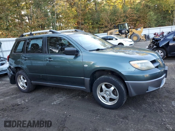 2006 Mitsubishi Outlander LS with VIN JA4LX31F66U014185, listed as a Copart auction lot 76593874 with 197,182 mi miles and Salvage Title. Bid and sale history available at carsss.com. Image 4.