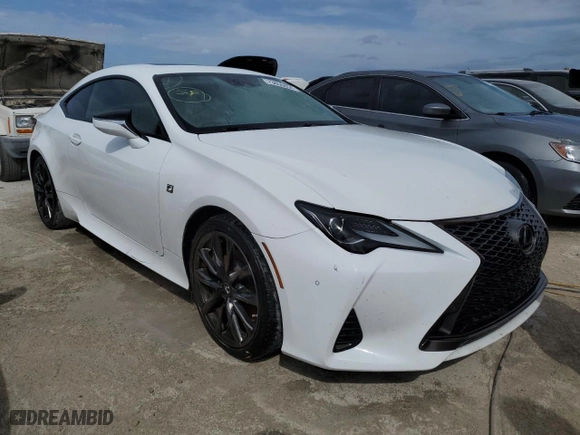 2019 Lexus RC with VIN JTHHA5BCXK5009507, listed as a Copart auction lot 73850854 with 82,575 mi miles and Non Repairable. Bid and sale history available at carsss.com. Image 4.
