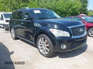 2013 Infiniti QX56 z VIN JN8AZ2NE9D9040304, wystawiony jako IAAI lot #42814482 z przebiegiem 207 417 mil mil oraz . Historia ofert i sprzedaży dostępna na DreamBid. Obrazek 1.