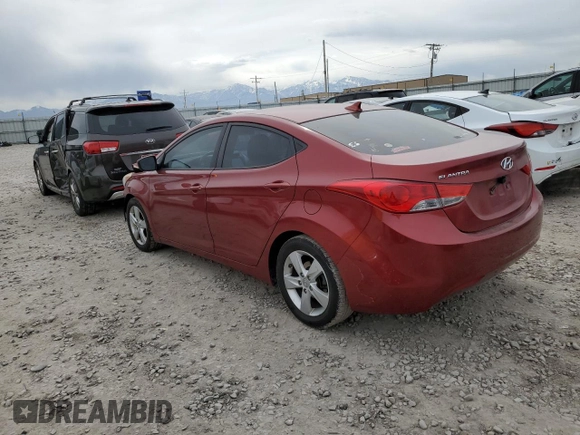 2013 Hyundai Elantra Limited with VIN 5NPDH4AE4DH347125, listed as a Copart auction lot 54441795 with 172,746 mi miles and Salvage Title. Bid and sale history available at DreamBid. Image 2.