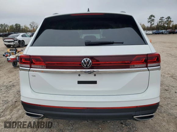 2024 Volkswagen Atlas SE z VIN 1V2DR2CA9RC503432, wystawiony jako Copart lot #85468494 z przebiegiem 25 243 mil mil oraz Szkoda całkowita • Salvage title. Historia ofert i sprzedaży dostępna na DreamBid. Obrazek 6.