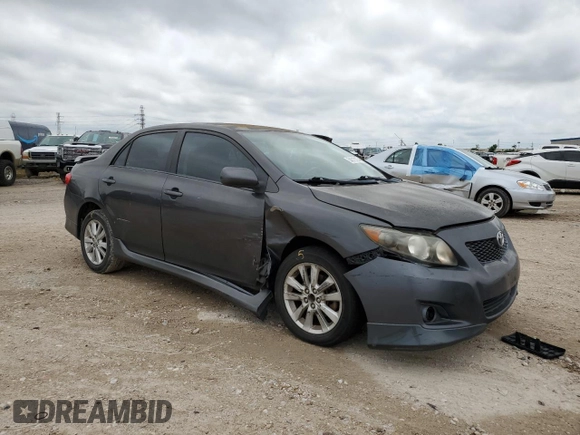 2010 Toyota Corolla with VIN 1NXBU4EE7AZ343242, listed as a Copart auction lot 54012125 with 196,604 mi miles and Salvage Title. Bid and sale history available at carsss.com. Image 4.