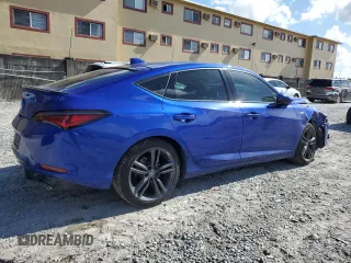 2024 Acura Integra w/A-Spec Package with VIN 19UDE4H33RA007915, listed as a Copart auction lot 60478095 with 15,897 mi miles and Salvage title. Bid and sale history available at DreamBid. Image 3.