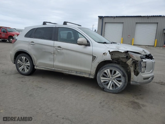 2021 Mitsubishi Outlander Sport ES with VIN JA4ARUAU2MU017104, listed as a Copart auction lot 46243245 with 68,975 mi miles and Salvage Title. Bid and sale history available at carsss.com. Image 4.