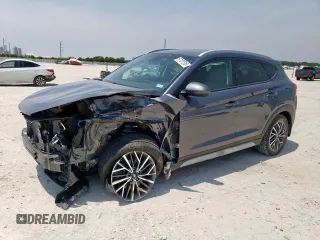 2021 Hyundai Tucson SEL z VIN KM8J33AL0MU296945, wystawiony jako Copart lot #57137515 z przebiegiem 54 657 mil mil oraz Szkoda całkowita • Salvage title. Historia ofert i sprzedaży dostępna na DreamBid. Obrazek 1.