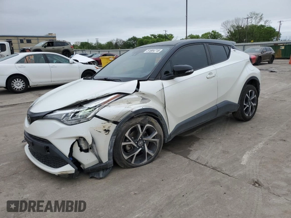 2020 Toyota C-HR LE with VIN JTNKHMBX3L1087972, listed as a Copart auction lot 51804715 with 57,738 mi miles and Salvage Title. Bid and sale history available at DreamBid. Image 1.