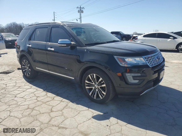 2016 Ford Explorer Platinum with VIN 1FM5K8HT1GGC30611, listed as a Copart auction lot 48587675 with 131,916 mi miles and Salvage Title. Bid and sale history available at carsss.com. Image 4.