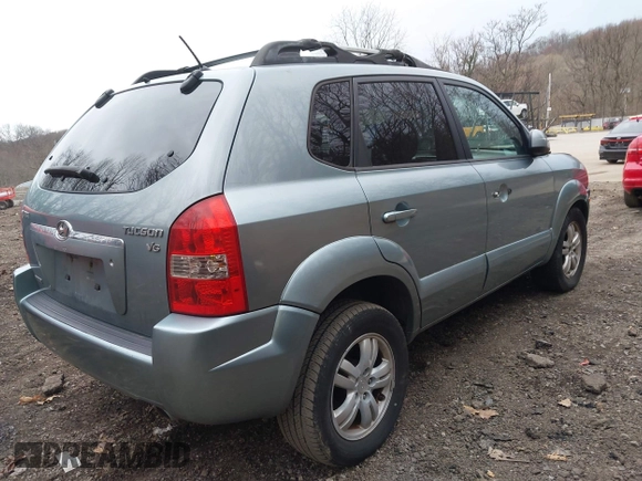 2006 Hyundai Tucson GLS with VIN KM8JN12D76U377059, listed as a IAAI auction lot 41953904 with 92,213 mi miles. Bid and sale history available at carsss.com. Image 4.