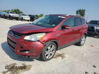 2015 Ford Escape Titanium with VIN 1FMCU9J9XFUB48804, listed as a Copart auction lot 59673415 with 183,709 mi miles and Salvage title. Bid and sale history available at DreamBid. Image 1.