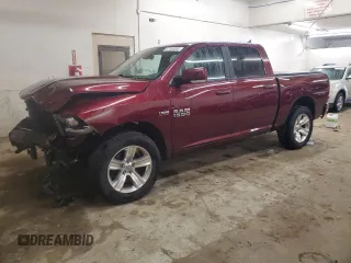 2016 Ram 1500 Sport z VIN 1C6RR7MT9GS393559, wystawiony jako Copart lot #57444565 z przebiegiem 162 438 mil mil oraz Szkoda całkowita • Salvage title. Historia ofert i sprzedaży dostępna na DreamBid. Obrazek 1.