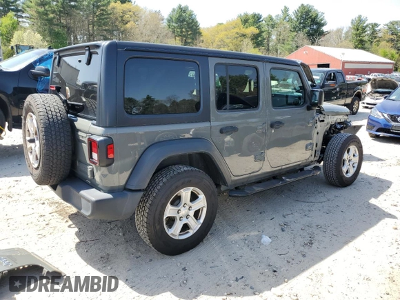 2019 Jeep Wrangler Unlimited Sport Altitude z VIN 1C4HJXDG4KW529970, wystawiony jako Copart lot #55122455 z przebiegiem 78 460 mil mil oraz Szkoda całkowita • Salvage title. Historia ofert i sprzedaży dostępna na DreamBid. Obrazek 3.