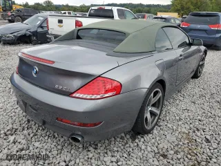 2008 BMW 6 Series 650i with VIN WBAEB53538CX62802, listed as a Copart auction lot 71491984 with 84,252 mi miles and Salvage Title. Bid and sale history available at carsss.com. Image 3.